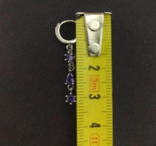 Pendientes amatista y plata