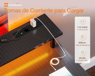 Scrivano Gaming LED 120x50 Carbonio