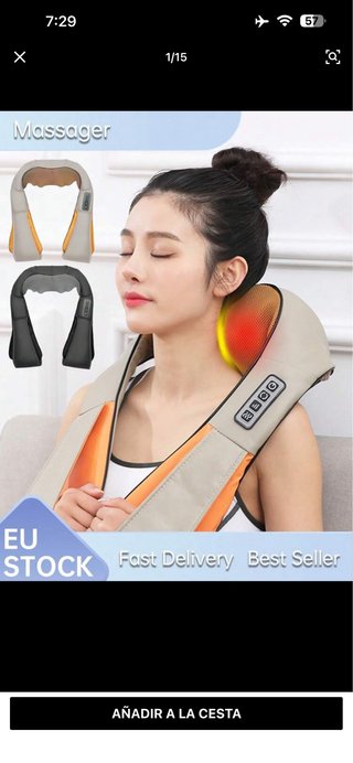 Masajeador Eléctrico Cuello y Espalda