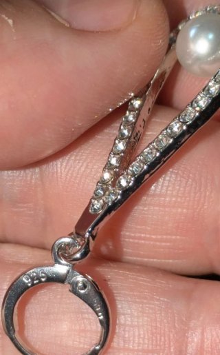 Set gioielli argento 925 con perla nuovo