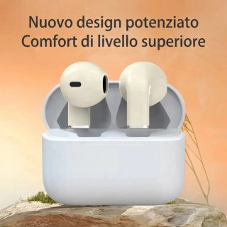 Auricolari Wireless Bluetooth 5.3 Pro5s Bianchi