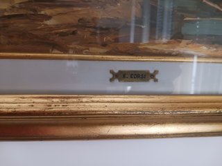 Quadro olio Barche pescatori Selo