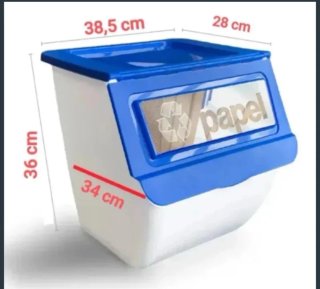 Cubos de basura apilables (2 unidades)