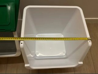 Cubos de basura apilables (2 unidades)