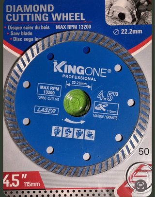 Disco da taglio diamantato KingOne 115mm