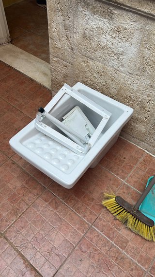 Pila lavadero porcelana con patas