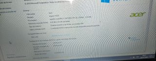 Portátil Acer i7 Negro