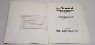JOE SATRIANI. SECRETOS DE MI TECNICA PARA GUITARRA