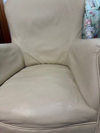 Sillón Beige de Piel
