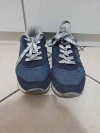 Scarpe bambina jeans e brillantini tg 35