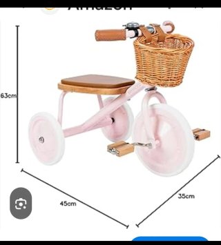 Bicicleta Vintage Banwood   Rosa con Cesta