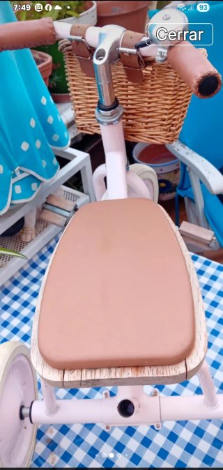 Bicicleta Vintage Banwood   Rosa con Cesta