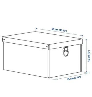 Caja de almacenamiento IKEA NIMM 25x35x15 cm
