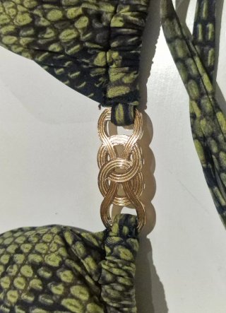 Bikini Calvin Klein Serpiente Verde Talla S