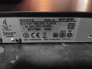Reproductor Blu-ray 3D Sony BDP-S480