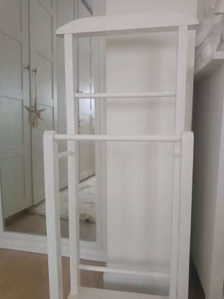 Galán de noche blanco madera nueva