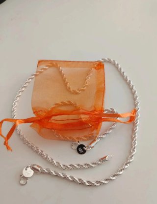 Set collana e bracciale argento 925