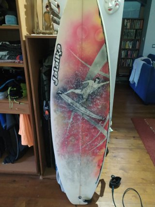 Tabla de surf con funda