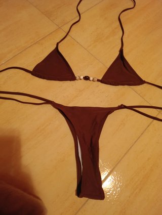 Bikini marrón chocolate Talla S sin usar