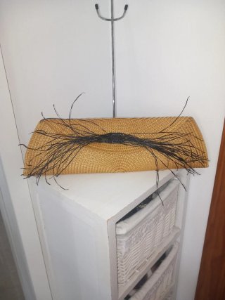 Cartera de fiesta con plumas