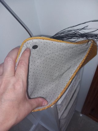 Cartera de fiesta con plumas