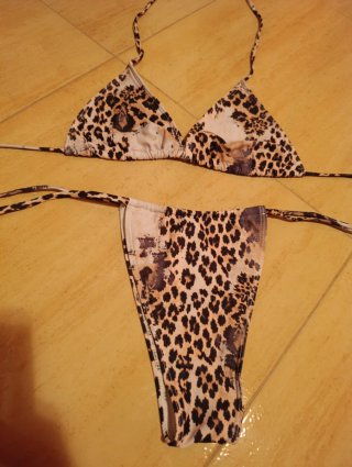 Bikini leopardo talla S sin usar