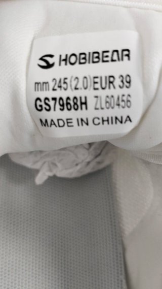 Zapatillas Hobibear Mujer Blancas y detalle marrón
