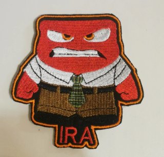 Parche bordado personaje Ira Del Revés