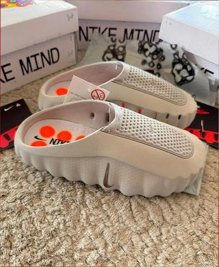 Nike Mind 38 Chanclas Blancas Naranja