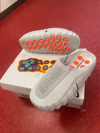 Nike Mind 38 Chanclas Blancas Naranja