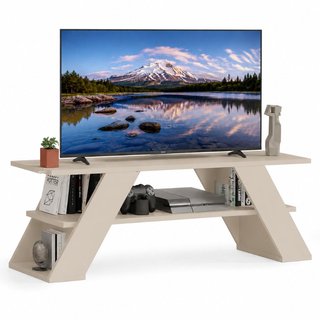Mobile Porta Tv Moderno per Soggiorno Sabbia in Legno