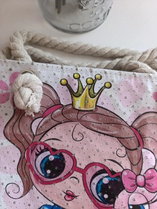 Bolso infantil niña princesa flamencos