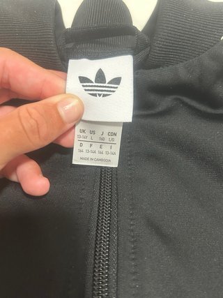 Sudadera Adidas Original Negra Talla XL Niño