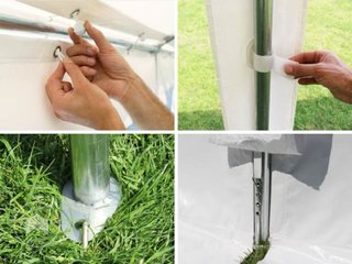 Carpa 6x12m PE 450 Blanca