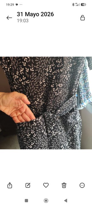 Zara mono largo camisero negro estampado floral