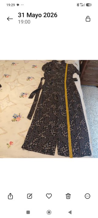 Zara mono largo camisero negro estampado floral