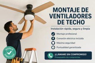 Instalación de Ventiladores de Techo