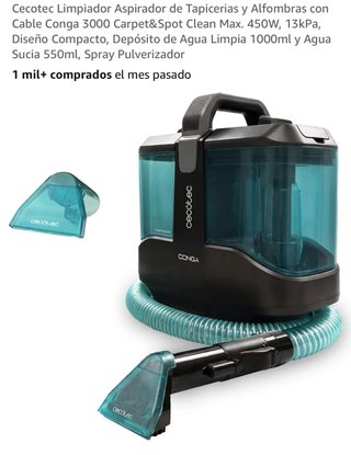 Cecotec Conga 3000 Limpiador Tapicerías