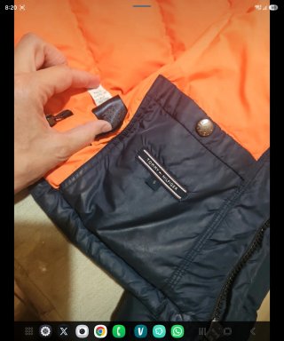 Plumífero Tommy Hilfiger Azul Naranja