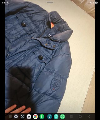 Plumífero Tommy Hilfiger Azul Naranja