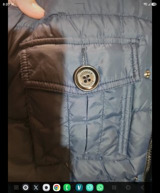 Plumífero Tommy Hilfiger Azul Naranja