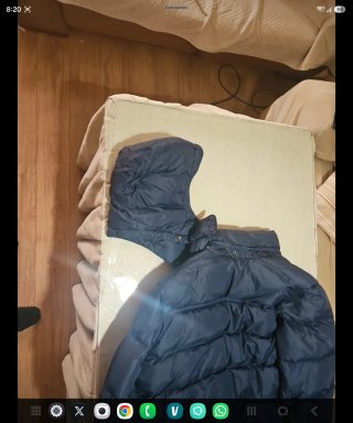 Plumífero Tommy Hilfiger Azul Naranja