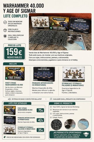 Lote Warhammer 40.000 y Age of Sigmar