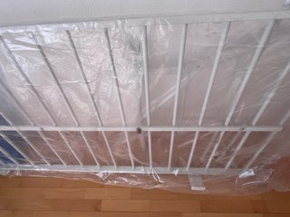 Estructura cama 90x190 metal blanca