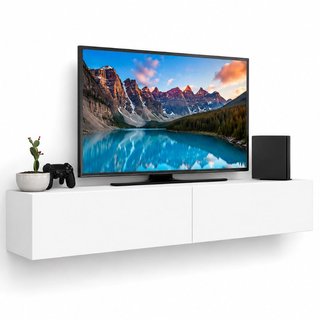 Mobile Porta Tv Sospeso da Salotto Mobiletto con 2 Cassetti