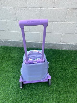 Mochila Carro Sportandem Floral Morada