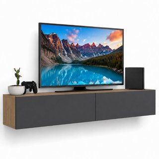 Mobile Porta Tv Sospeso da Salotto Mobiletto 2 Cassetti