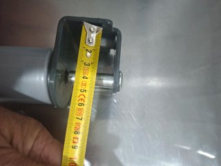 5 Patas Somier color gris para somiers de 3x4x26 c