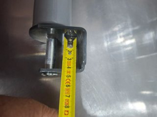 5 Patas Somier color gris para somiers de 3x4x26 c