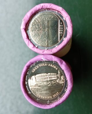 Monedas 2 euros Croacia 2025 Pula Arena
